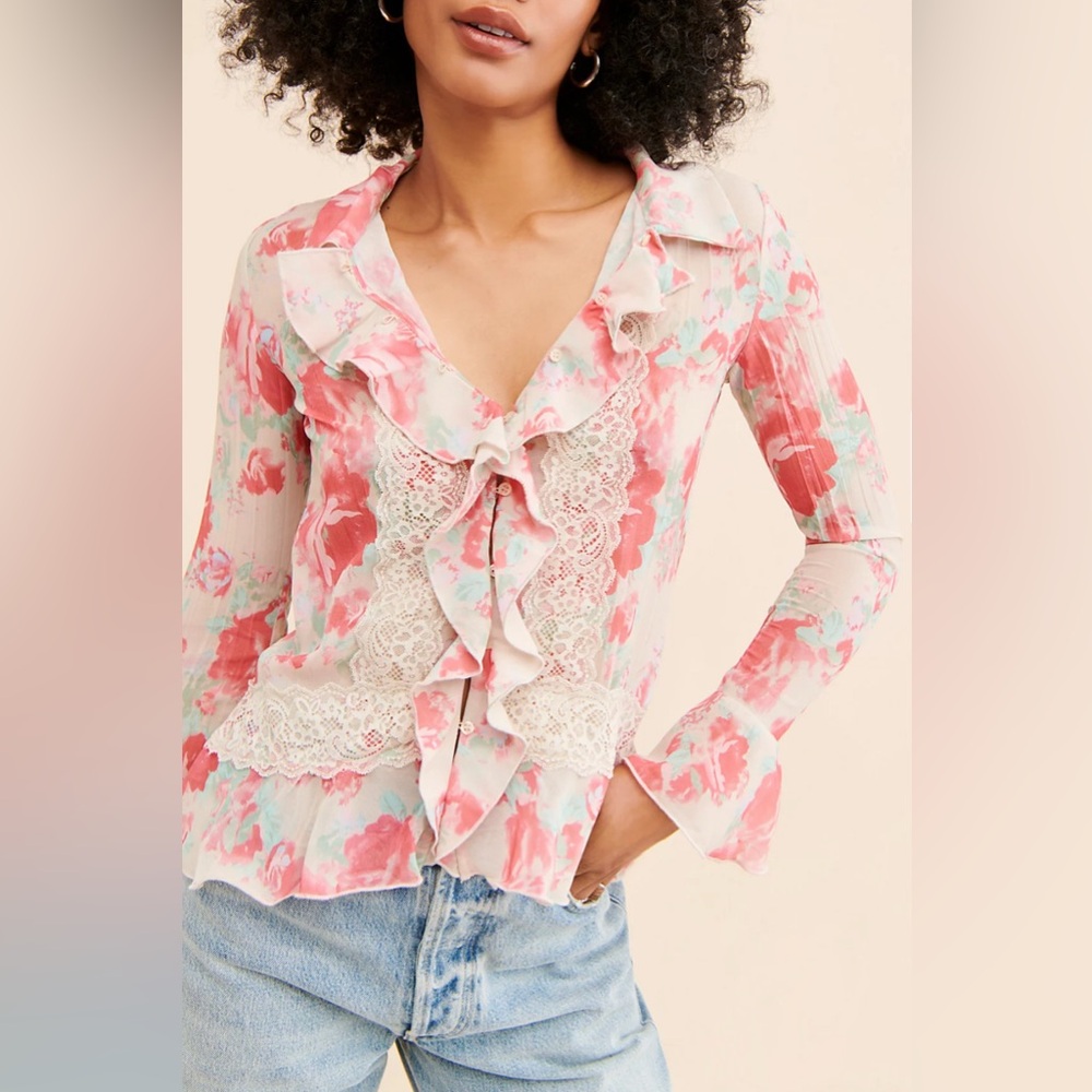 NWT FP Bad at Love Blouse